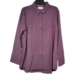 Modern Ambition Women Delightfully Technical Travel Shirt Vintage Violet Size XL